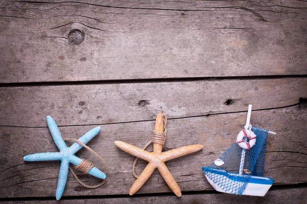 Zeilboot en mariene items — Stockfoto