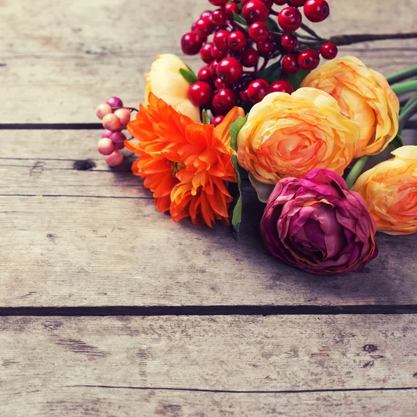 Flowers in autumn colors — Stock Photo, Image