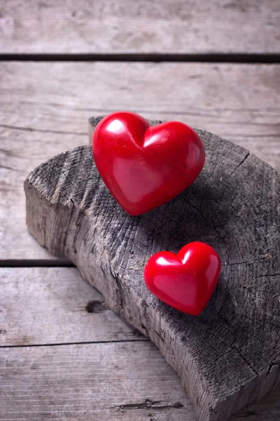 Inimi decorative roșii — Fotografie, imagine de stoc