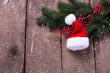 Dekoratif çilek ile Ladin şube