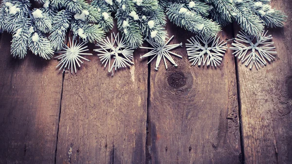 Ramos de abeto, decorações de Natal — Fotografia de Stock