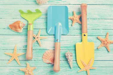 Çocuklar ve deniz nesneleri için Araçlar