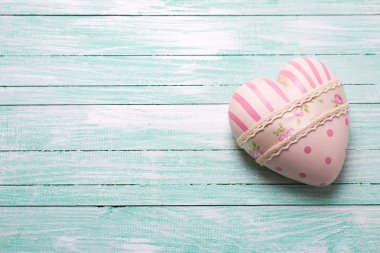 Decorative white and pink  heart