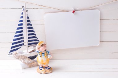 Dekoratif yelkenli tekne