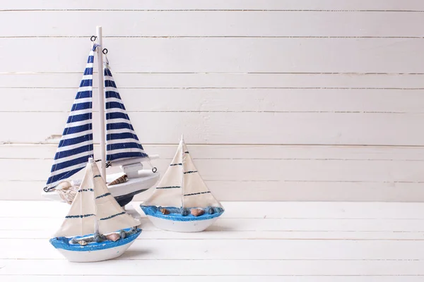 Decorative sailing boats — Stock Photo, Image