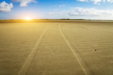 Danimarka 'nın Rm Adası kıyısında.