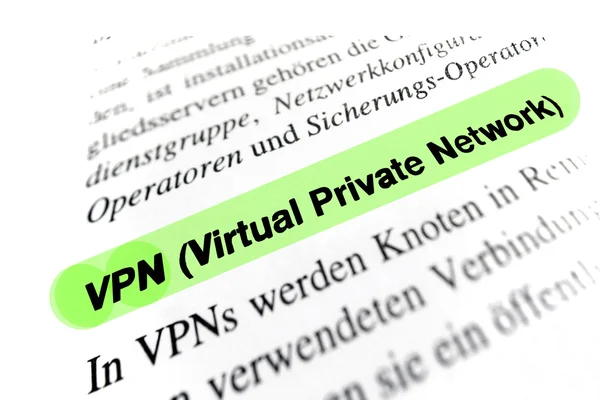 Virtueel particulier netwerk (vpn) — Stockfoto