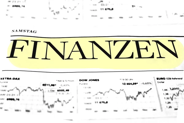 Finance data concept — Stock Photo, Image