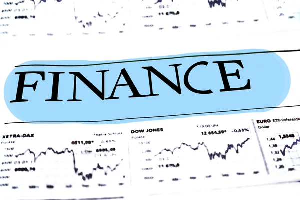 Finance Data Concept — Stock Photo, Image