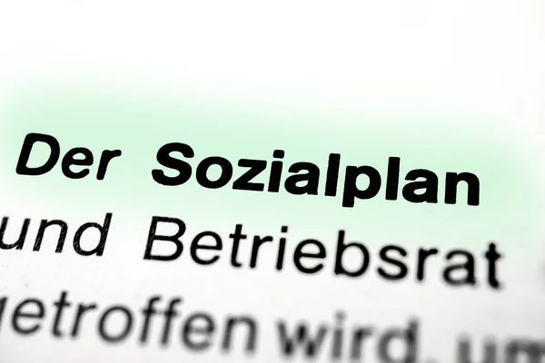 Sociala planen — Stockfoto