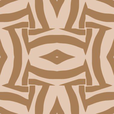 Afrika kültüründen esinlenilmiş soyut etnik geometrik model tasarımı. Tekstil, moda, kağıt, ambalaj ve markalaşma için vektörsüz desen tasarımı