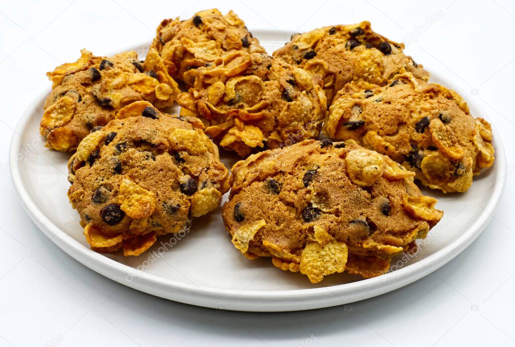 Rose del deserto (desert roses biscuits). Raisin biscuits covered with corn flakes 