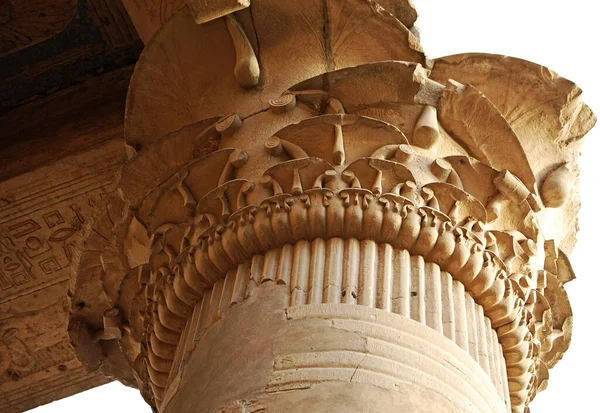 Antiguas Columnas Pilares Templo Kom Ombo Antiguo Egipto — Foto de Stock