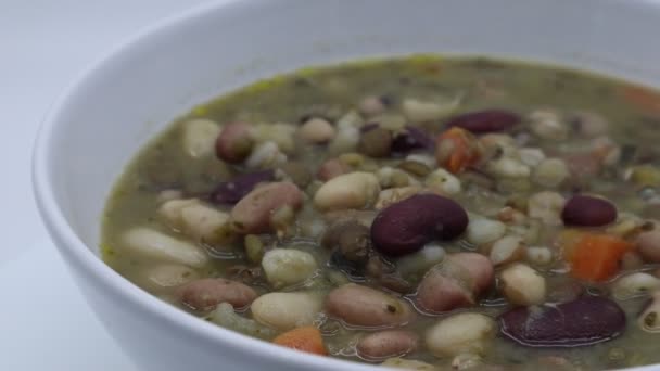 Italiensk Toskansk Soppa Zuppa Toscana Ett Välsmakande Recept Baserat Enkla — Stockvideo