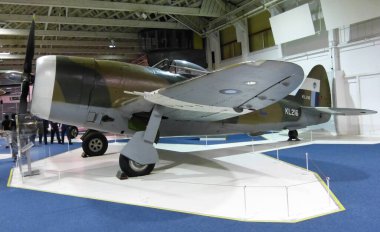 Amerikan P47 Yıldırım Savaşçısı sergileniyor.