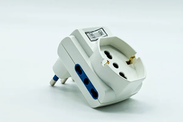 Electric socket plug adapter with on-off switch