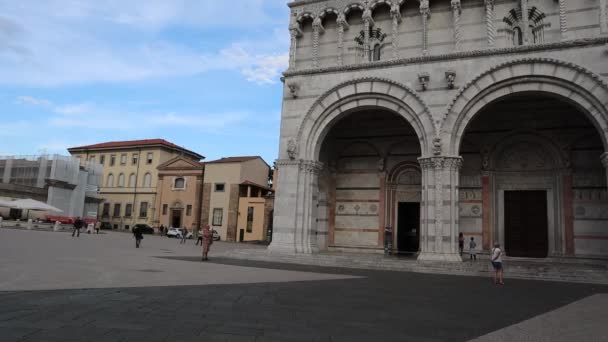 Martin Kathedraal Van Lucca Duomo Lucca San Martino — Stockvideo
