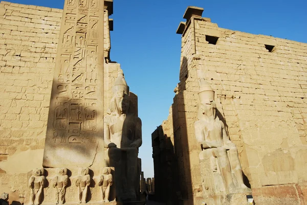 Ruins Ancient Egyptian Temple Luxor Egypt — Stock Photo, Image