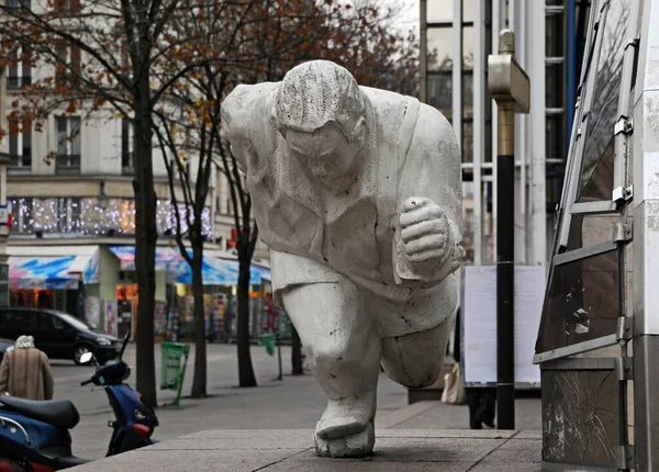 Les Touristes Elisabeth Buffoli Art Public París Francia —  Fotos de Stock