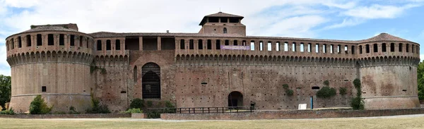 Pohled Panoramatu Středověkou Roccu Sforzescu Imole Pevnost Imola Boloňa Itálie — Stock fotografie