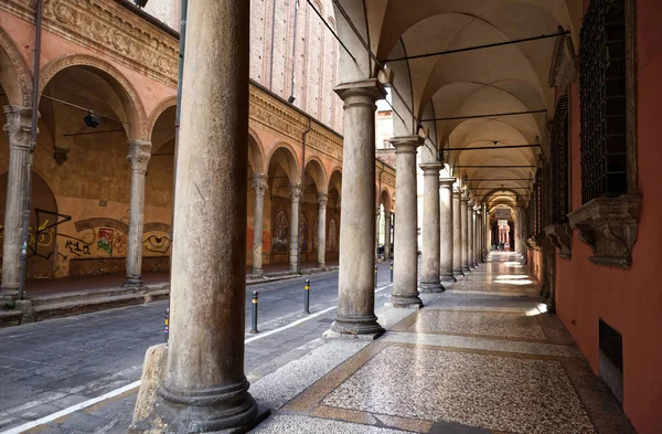 博洛尼亚著名的拱廊 通过赞博尼 2021年起成为联合国文化遗产 意大利 — 图库照片