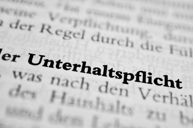 Bakım yükümlülüğü - yasal metin 