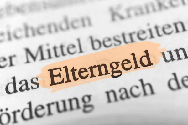 Elterngeld Beige Markiert — Stockfoto