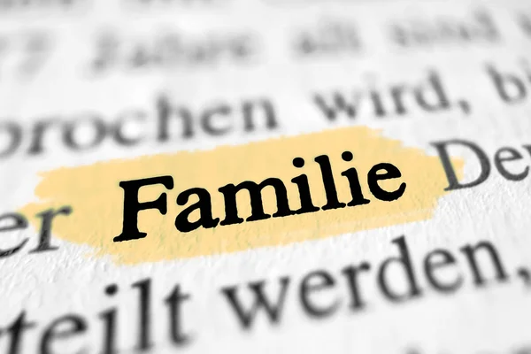 Family - legal text light yellow marker