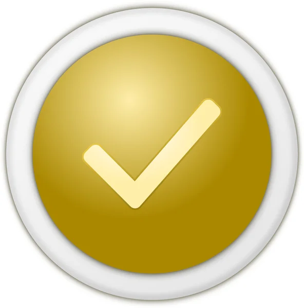 Autorizar botón de oro —  Fotos de Stock