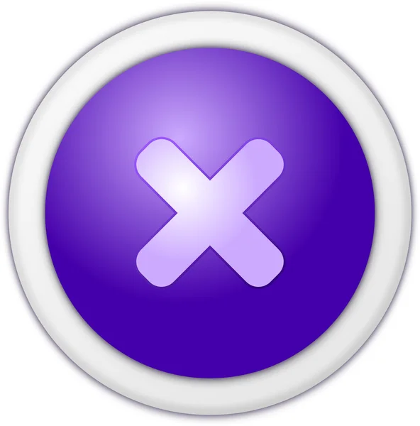 Refuse button purple — Stock Photo, Image