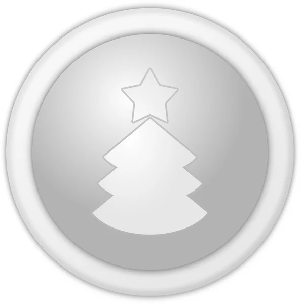 Kerstmis knop zilver — Stockfoto