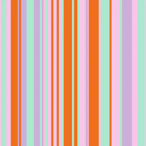 Bright Colorful Seamless Stripes Pattern Vertical Stripes Simple Vector Texture — Stock Vector