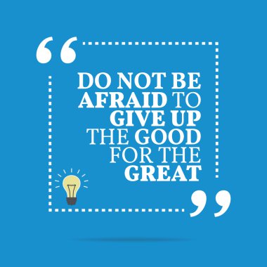 İlham motivasyonel teklif. İnci kadar vermek korkmayın