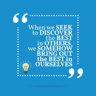 İlham motivasyonel teklif. Ne zaman biz b keşfetmek için aramak