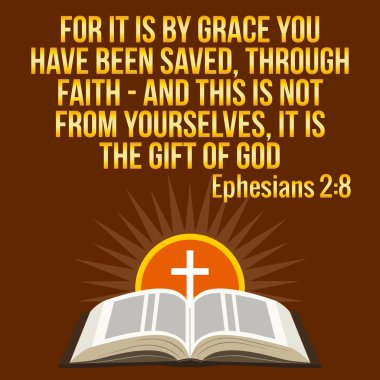 Hıristiyan motivasyon alıntısı. İncil ayeti. Çapraz ve parlayan güneş