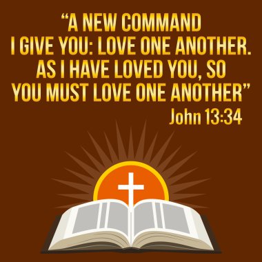 Hıristiyan motivasyon alıntısı. İncil ayeti. Çapraz ve parlayan güneş