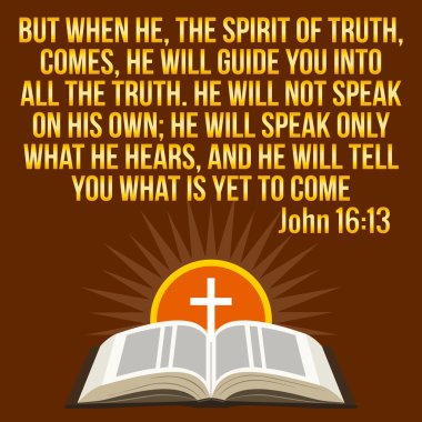 Hıristiyan motivasyon alıntısı. İncil ayeti. Çapraz ve parlayan güneş