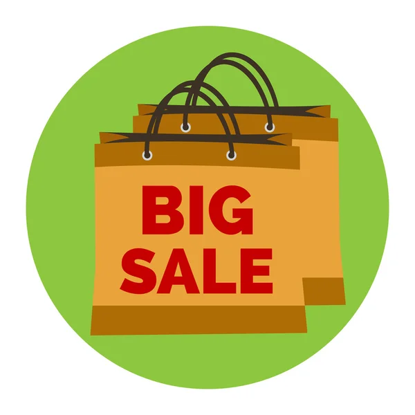 Big Sale Icon. Flat style illustration. — Stock Vector