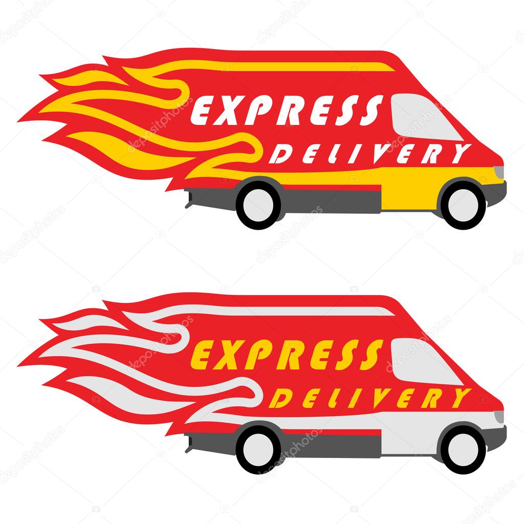 Express Delivery Symbols. Vector illustration