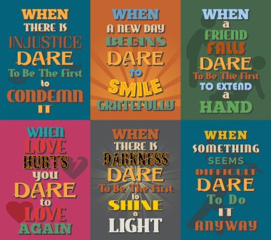 Olağandışı motivasyon ve Inspirational quotes posterler. 10 ayarlayın.