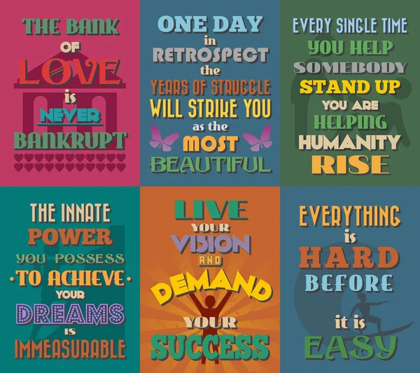 Olağandışı motivasyon ve Inspirational quotes posterler. 3 set. 