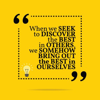 İlham motivasyonel teklif. Ne zaman biz b keşfetmek için aramak