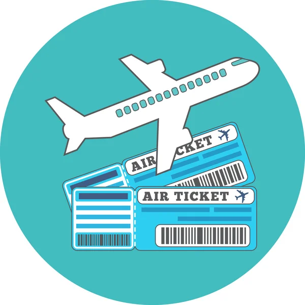 Traveling, Ticket booking concept. Flat design. — Stock Vector