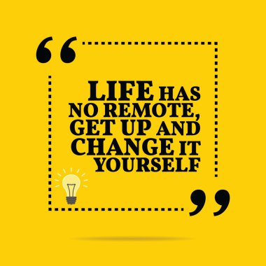 İlham motivasyonel teklif. Hayat kadar uzak, get vardır ve