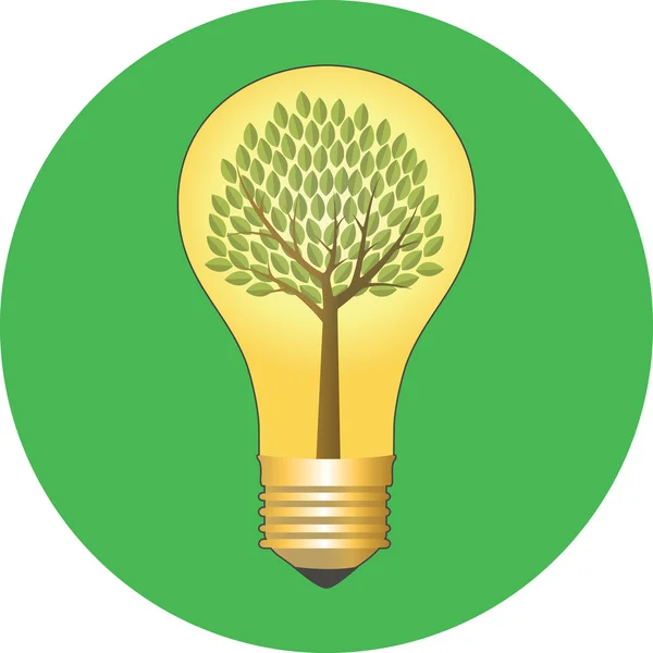 Go green, eco koncept. Platt design. — Stock vektor