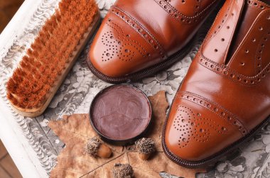 Brown shoes clipart