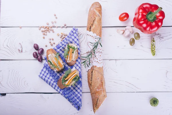 Baguette e panini Foto Stock Royalty Free