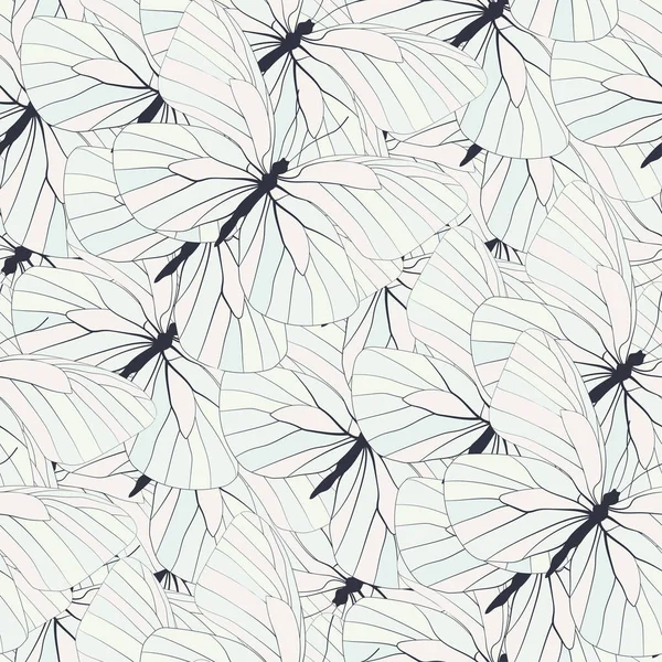 Modèle Papillons Vectoriels Sans Couture Empreinte Papillon Papier Peint Motif — Image vectorielle