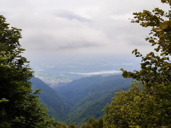 Panoramautsikt Från Mount Lombardiet Resor Och Landskap Italien — Stockfoto