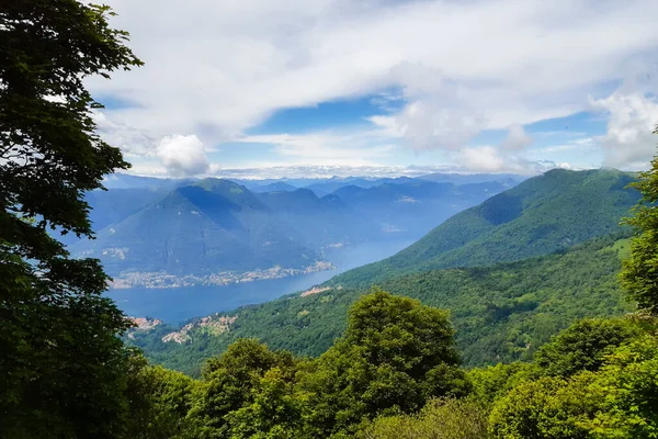 Panoramablick Vom Berg Der Lombardei Reisen Und Landschaften Italien — Stockfoto